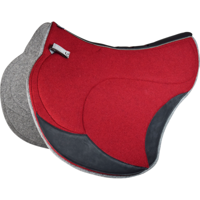Tapis de CSO Wool AéroJump rouge, gris cuir noir