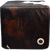 Pouf carré Peau de vache