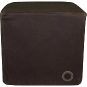 Pouf carré cuir luxe
