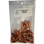 Rivet & contre rivure en cuivre-Sachet 35 pièces