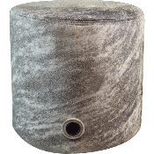 Pouf cylindrique Peau de vache