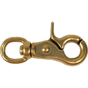 Mousqueton mexicain passe ronde 13mm bronze