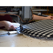 Tapis de selle Chabraque camargue - Tissu damier 