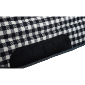 Tapis de selle Chabraque camargue - Tissu damier 