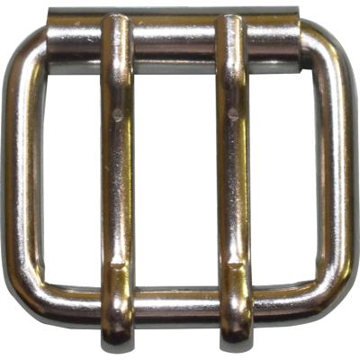 Boucle anglaise carrée à rouleau double ardillon 40 mm