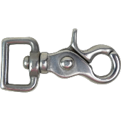 Mousqueton mexicain passe carrée 20mm inox